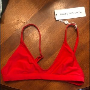 Brand New White Fox Boutique L’Escala Bikini Top
